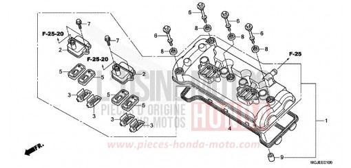 COUVERCLE DE CULASSE CBF1000FAC de 2012